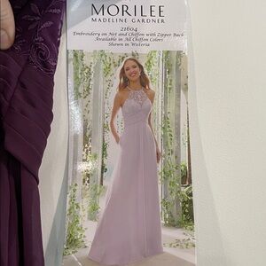 21604 Eggplant Halter Evening/Bridesmaid dress